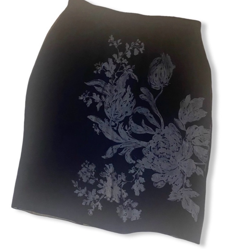 Ann Klein layered silk skirt
